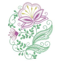 Jacobean Floral 2 04(Lg) machine embroidery designs