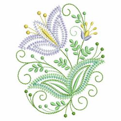 Jacobean Floral 2 08(Lg) machine embroidery designs