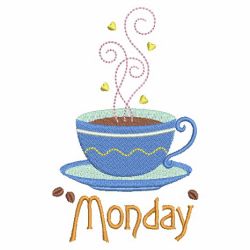 Days Of The Week Coffee Break 2 02(Sm) machine embroidery designs