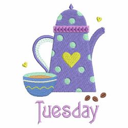 Days Of The Week Coffee Break 2 03(Lg) machine embroidery designs