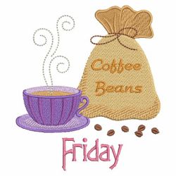 Days Of The Week Coffee Break 2 06(Sm) machine embroidery designs