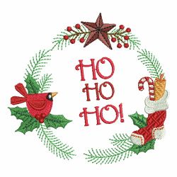 Christmas Wreath 2 07(Lg) machine embroidery designs