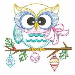 Vintage Christmas Owl 03(Lg)