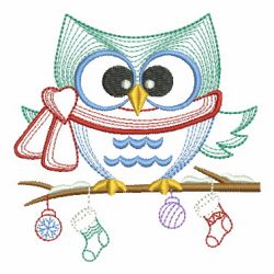 Vintage Christmas Owl 05(Md)