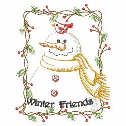 Vintage Snowmen 3(Lg) machine embroidery designs