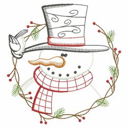 Vintage Snowmen 3 05(Md) machine embroidery designs