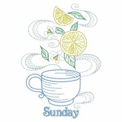Days Of The Week Taste Tea 01(Lg) machine embroidery designs