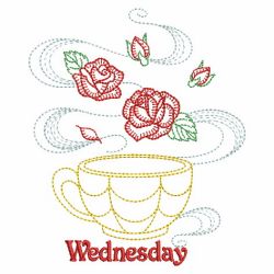 Days Of The Week Taste Tea 04(Lg) machine embroidery designs
