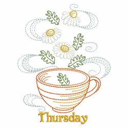 Days Of The Week Taste Tea 05(Sm) machine embroidery designs