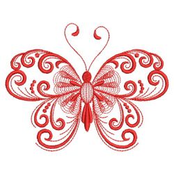Redwork Decorative Butterfly 06(Lg)