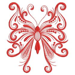 Redwork Decorative Butterfly 08(Sm)