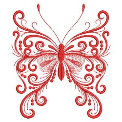 Redwork Decorative Butterfly 09(Sm)