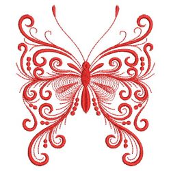 Redwork Decorative Butterfly 09(Lg)