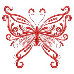 Redwork Decorative Butterfly 10(Sm) machine embroidery designs