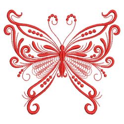 Redwork Decorative Butterfly 10(Lg)