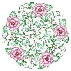 Vintage Floral Wreath 10(Sm) machine embroidery designs
