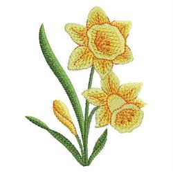 Daffodils 2 01 machine embroidery designs