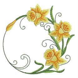 Daffodils 2 02 machine embroidery designs