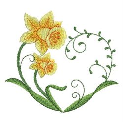 Daffodils 2 04 machine embroidery designs