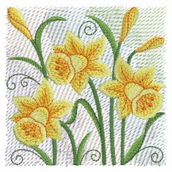 Daffodils 2 09 machine embroidery designs