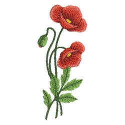 Poppies machine embroidery designs