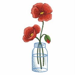 Poppies 03 machine embroidery designs