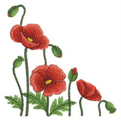 Poppies 06 machine embroidery designs