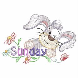 Animals Days Of The Week(Lg) machine embroidery designs