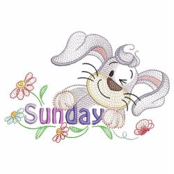 Animals Days Of The Week 01(Md) machine embroidery designs