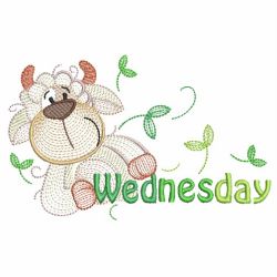 Animals Days Of The Week 04(Md) machine embroidery designs