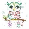 Vintage Christmas Owl 01(Md)