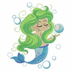 Cute Mermaids 04 machine embroidery designs