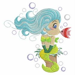 Cute Mermaids 06 machine embroidery designs