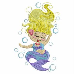 Cute Mermaids 08 machine embroidery designs