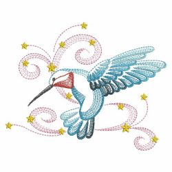 Elegant Hummingbirds 03(Md) machine embroidery designs