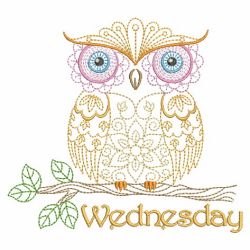 Days Of The Week Owls 2 04(Lg) machine embroidery designs