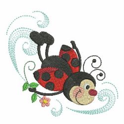Lively Ladybugs 02 machine embroidery designs