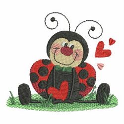 Lively Ladybugs 03 machine embroidery designs