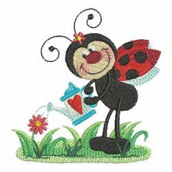 Lively Ladybugs 06 machine embroidery designs