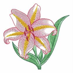 Watercolor Blooms 03(Lg) machine embroidery designs