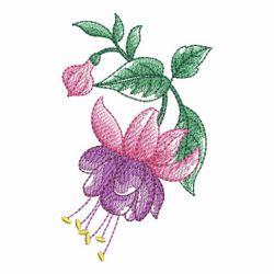 Watercolor Blooms 05(Md) machine embroidery designs