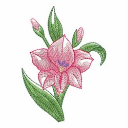 Watercolor Blooms 07(Lg) machine embroidery designs