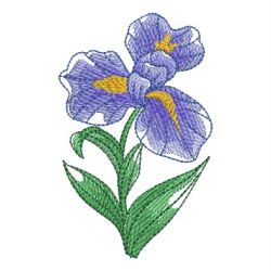 Watercolor Blooms 09(Md) machine embroidery designs
