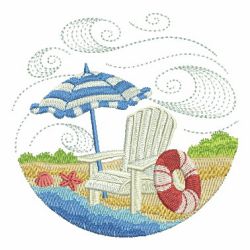 Beach Time 02(Lg) machine embroidery designs
