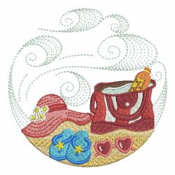 Beach Time 07(Lg) machine embroidery designs