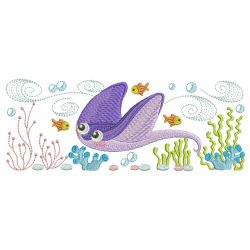 Sea Life Borders 02 machine embroidery designs