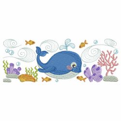 Sea Life Borders 04 machine embroidery designs