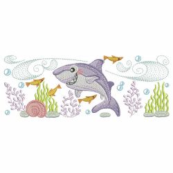 Sea Life Borders 05 machine embroidery designs