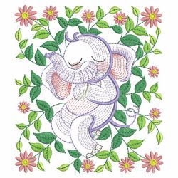 Sleepy Animals 06(Lg) machine embroidery designs