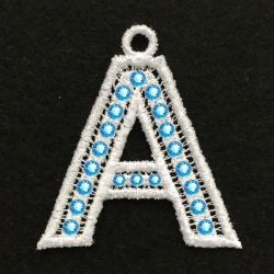 FSL Crystal Alphabet 01 machine embroidery designs